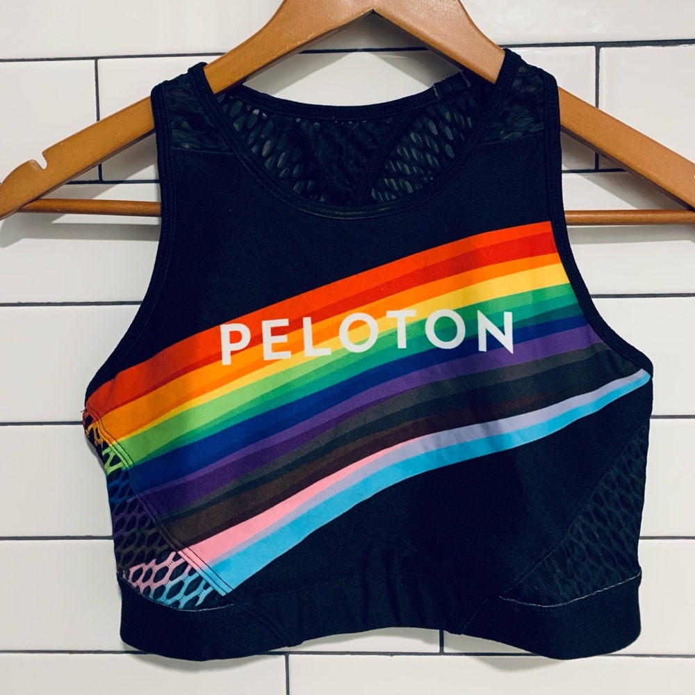 Peloton Rainbow Sports Bra M